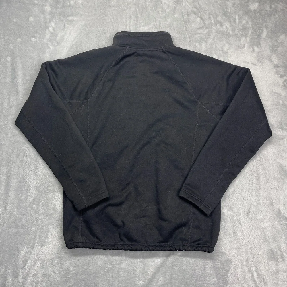 The North Face Jacket Mens‎ M Black Fleece Lined Long Sleeve Mock Neck Full Zip